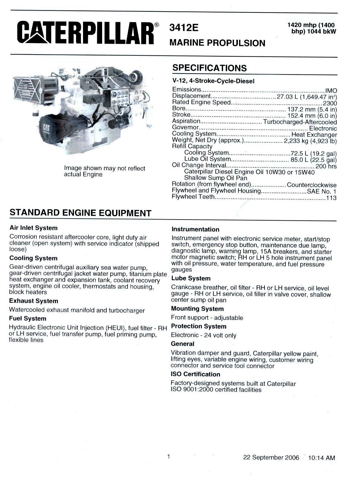 cat d353 specs