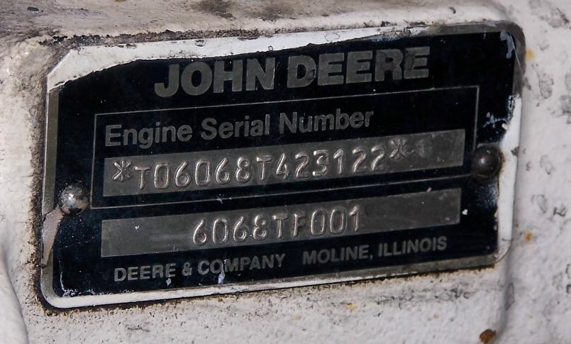 6068 John Deere diesel Marine Generators Set 