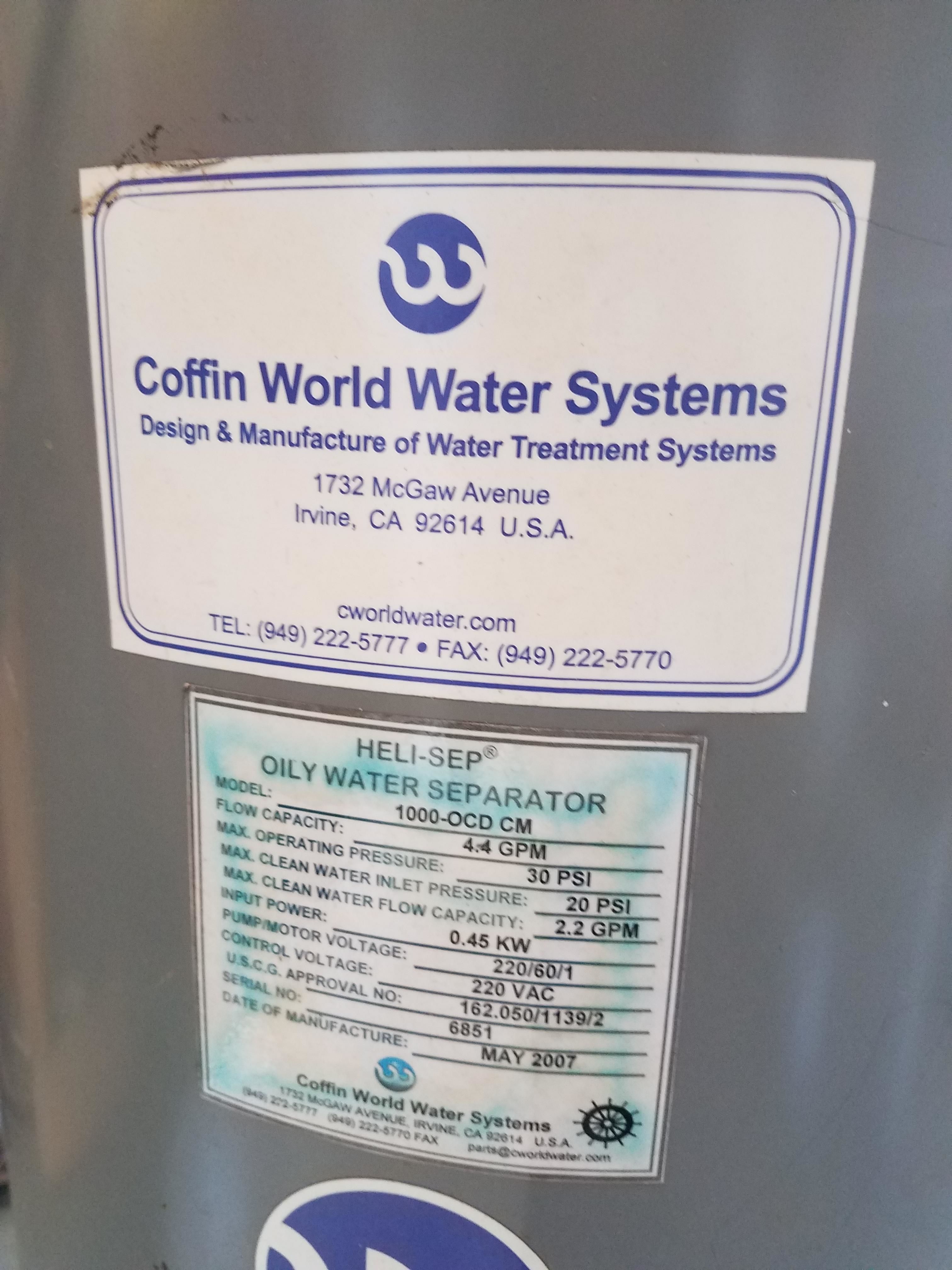 Heli-sep Oily Water Separator Coffin World Water S