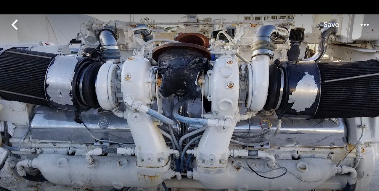 16V-149T DDEC Used Marine Engine