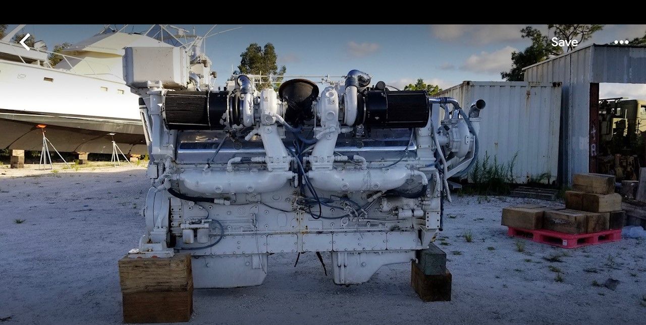 16V-149T DDEC Used Marine Engine